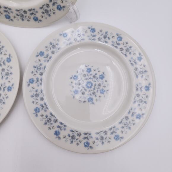 Set of 3 Royal Doulton Galaxy TC1038 Bread Plate China Blue White - Picture 4 of 10